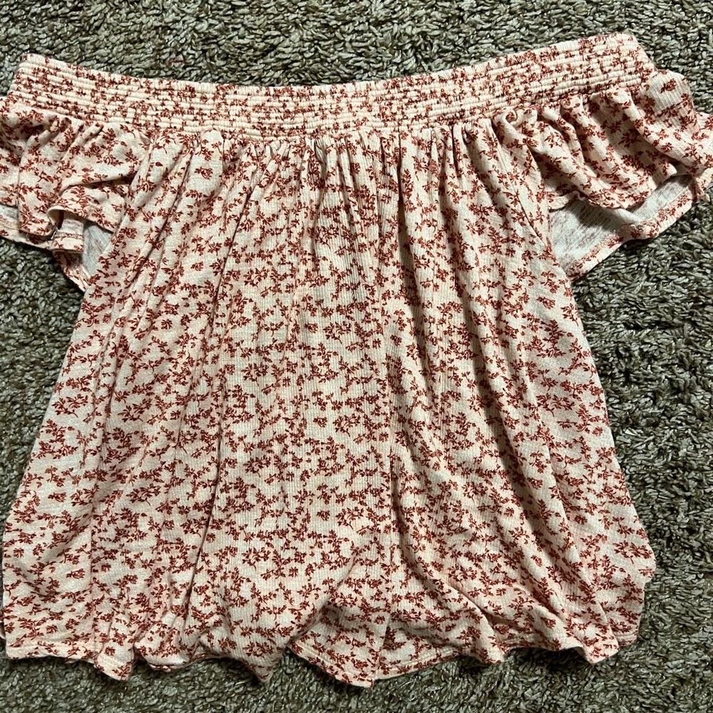 Off the shoulder floral top